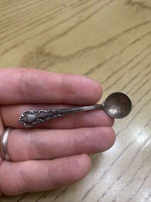Vintage Estate Easterling Sterling Silver Salt Spoon Brooch/Pin