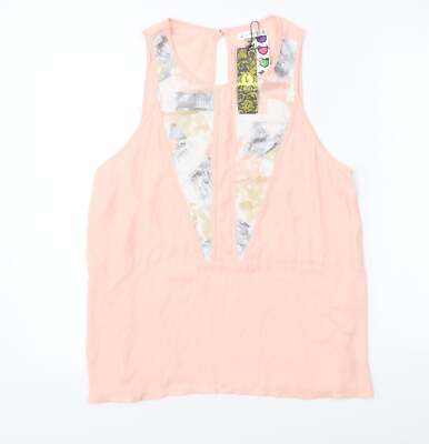 e-lady Damen Bluse rosa Polyestermischung Größe XL
