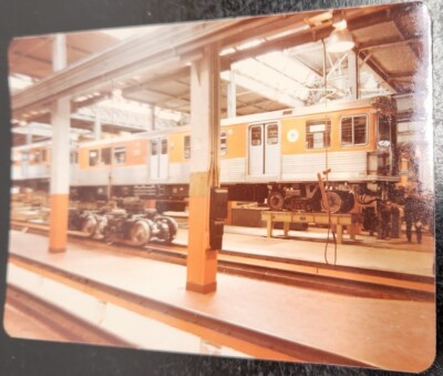 Vintage S-Bahn Wartung Garage Foto - 5 x 3,5 Zoll