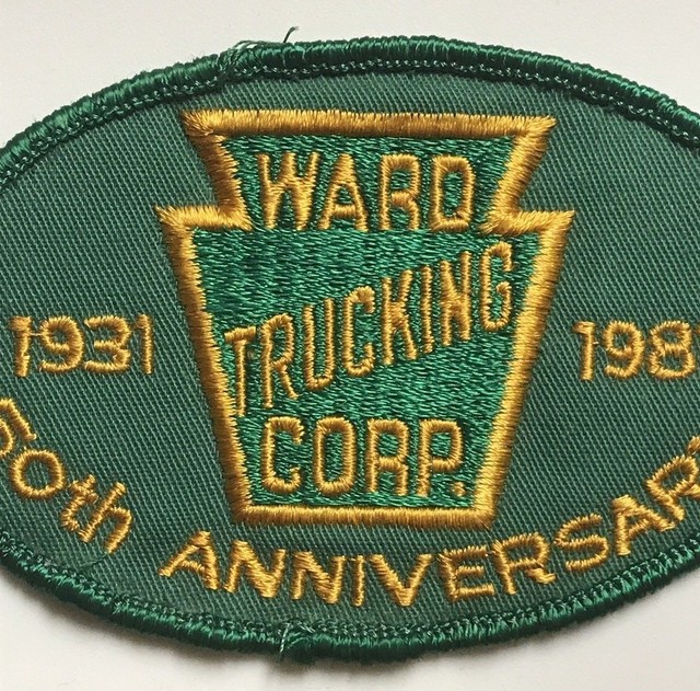 Ward Trucking Corp. Altoona PA 50th Anniversary 19311981 Embroidered