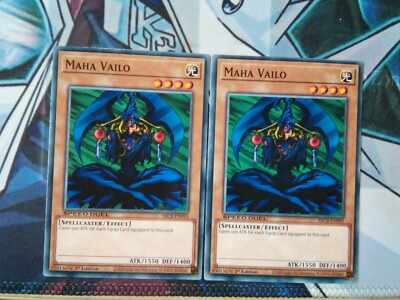 YUGIOH!! 2x Maha Vailo SBCB-EN093! Common! Mint! 1. Auflage! 