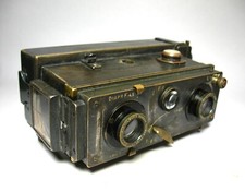 Very Rare 1920's Le V rascope Compact Stereo Camera