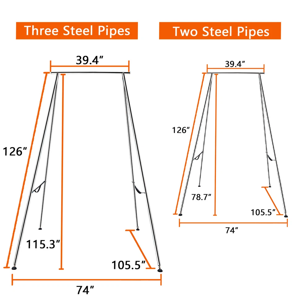 Soporte de yoga Ginkman 2 colores 6,6 pies ~ 9,6 pies altura ajustable con seda aérea de 18 pies Foto 2 de 4