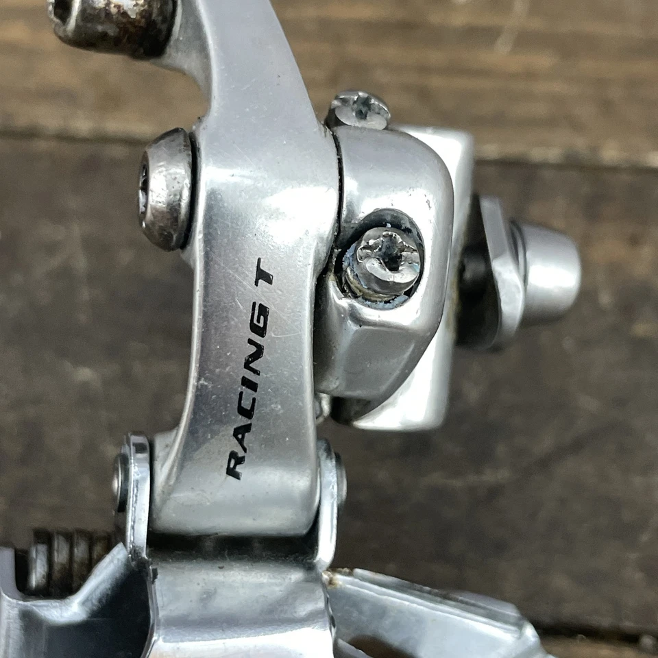 Bicicleta de Carretera Triple Desviador Delantero Campagnolo Racing T De Colección Hecha en Italia Foto 2 de 4