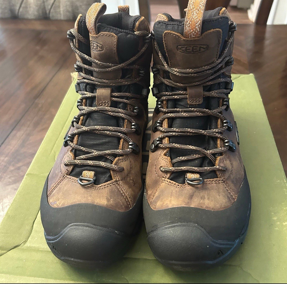 Stivali da neve polari Keen uomo Revel 4 media altezza terra scura caramello taglia 8 5