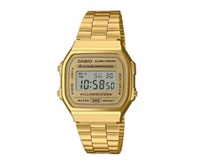 Casio Gold A168-Unisex Digital Watch Retro Classic,Golden Colour Water resistant