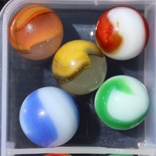 Lot of 5 AKRO CORKSCREW and PATCH MARBLEs MIBs NM and M FREE Shipping