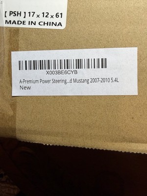 2007 to 2010 Ford Mustang Premium Power Steering Pressure Line Hose - New In Box