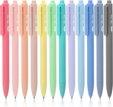 Mr. Pen- Retractable Gel Pens, 12 Pack, Fast Dry, Gel Pens Fine Point 0.7mm, Ret