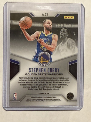 Stephen Curry 2024-25 Prizm Basketball Dominance Silver Prizms