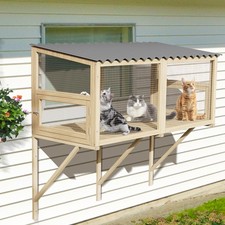 LETATA Cat Catio, Cat Window Box for Multiple Indoor Cats, Catio Pet Perch wi...