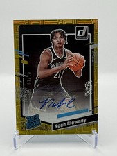 2023-24 Panini Donruss Rated Rookie Noah Clowney #234 Choice Gold /10 (RC) Auto