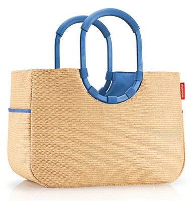 reisenthel loopshopper Tasche L Einkaufstasche Korb raffia blue OR4122