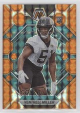 2023 Panini Mosaic Rookies Orange Mosaic Prizm 46/199 Ventrell Miller #374 12yh