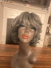 Silver  GRAY WIG FLIP STYLE With Bangs — photo 1