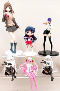 Anime Female Statues x6 Sayu Ogiwara Sailor Moon Reze Sakuta Miku Sora Kasgano