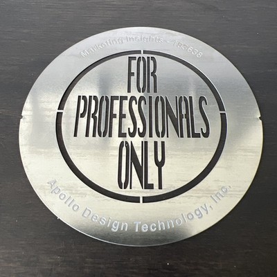 Apollo Design Technology Metal Gobo Template FOR PROFESSIONALS ONLY  Size B