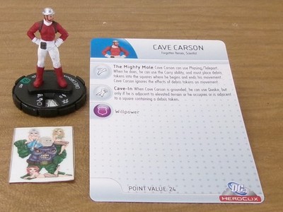 =HeroClix DC THE BRAVE AND THE BOLD Cave Carson 022 with card =
