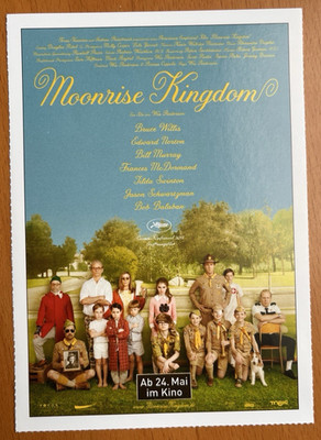 Moonrise Kingdom - Filmkarte Filmplakatkarte Cinema - Bruce Willis Edward Norton