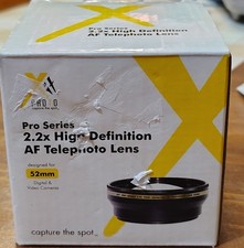 Vivitar HD4 MC AF 2.2X Telephoto Converter High Definition Lens w/ Caps