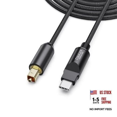 USB C to TOSLINK Optical Audio Cable, Unidirectional Type C to SPDIF Digital