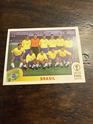 2002 FIFA World Cup Korea Japan Album Stickers Team Photo Black