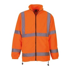 Yoko Hi-Vis Heavyweight Fleece Jacket Class 3 with Reflective Tapes, Thermo