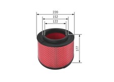Bosch Engine Air Filter fits Mazda BT-50 Pickup 2006-2015 2.5 3.0