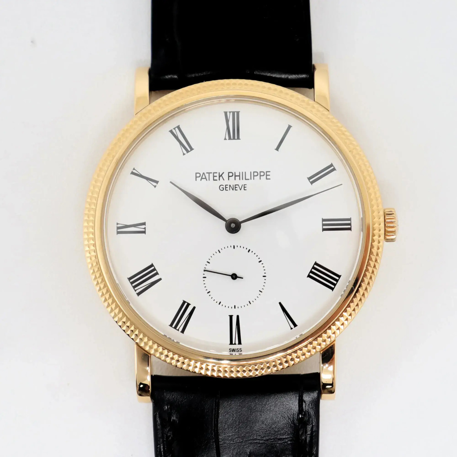 Patek Philippe 5119J Calatrava 36mm 18K Yellow Gold White Dial Men's Watch