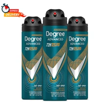 Degree Men Antiperspirant Deodorant Dry Spray Sport Defense 3 Count Deodorant fo