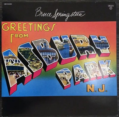 LP Bruce Springsteen Greetings From Asbury Park N.J. GIMMICK ''POSTCARD'' SLEEVE
