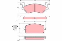 Bremsbelagsatz Scheibenbremse Trw GDB769 FüR Starlet Toyota EP70L EP70R EP71L