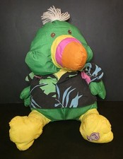 VTG 1987 Fisher Price Puffalump Green Toucan Parrot Hawaiian Shirt