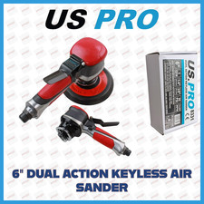 US PRO Tools 6" Dual Action Keyless Air Sander 8331