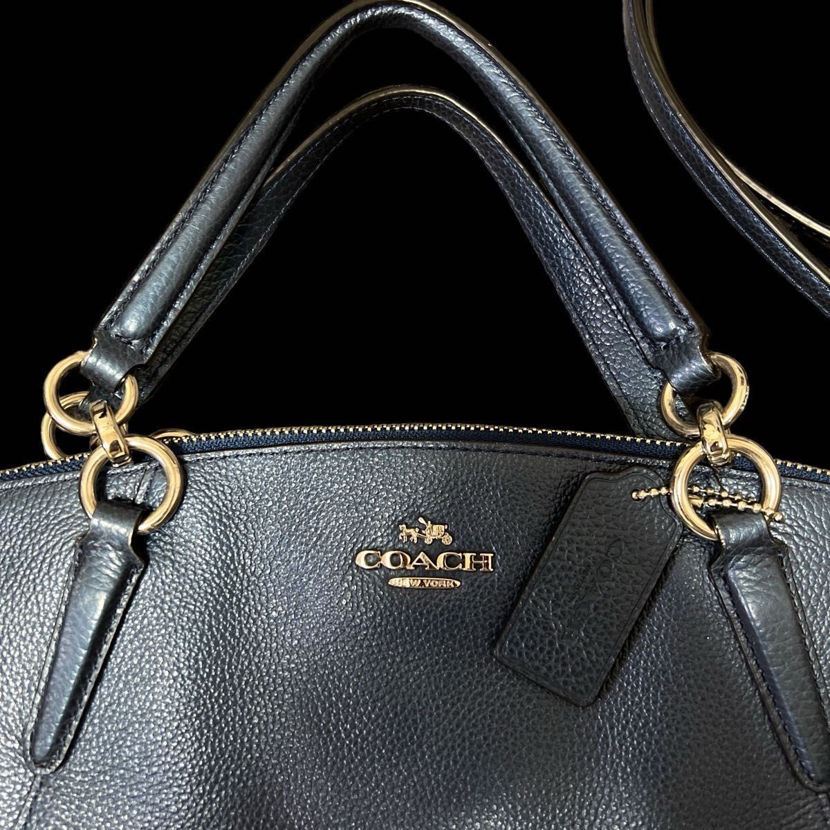 Only 6500 yen to 5500 yen COACH Excellent Condition 2way Bag 11a thumbnail 4