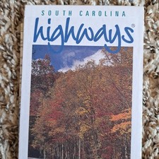 South Carolina Highways Paper Fold Out Map Travel Road Guide Vintage 2004 M128