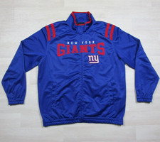 New York Giants Full Zip Satin Track Jacket Men's XL Football NFL Team Apparel