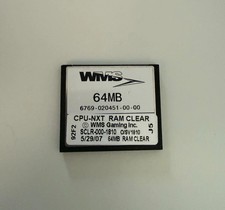 WMS Bluebird 1 and 2 clear cf card. All board...