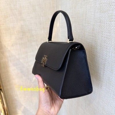 Tory Burch Britten Top Handle Crossbody 175616 $500 Black | eBay