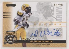 2010 Razor US Army All-American Bowl Gold 16/20 DeAndrew White #BA-DW1 Auto fm0