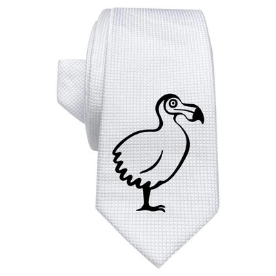 Weiße Krawatte/Krawatte ''Dodo Vogel'' mit Geschenkbox (AT00006858)