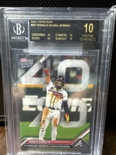 2023 TOPPS NOW #927 Ronald Acuna Jr/36544 10 Pristine BECKETT 40/70 BLACK LABEL