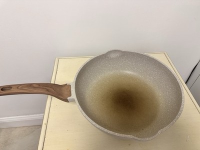 Natural Elements Induction Ready Non-stick 12.5  Wood Handle Frying Sauté Pan