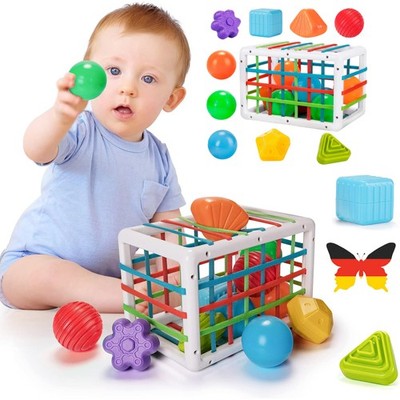 Baby Montessori Spielzeug ab 1-3 Jahre Formensortierspiel Motorikspielzeug HOT