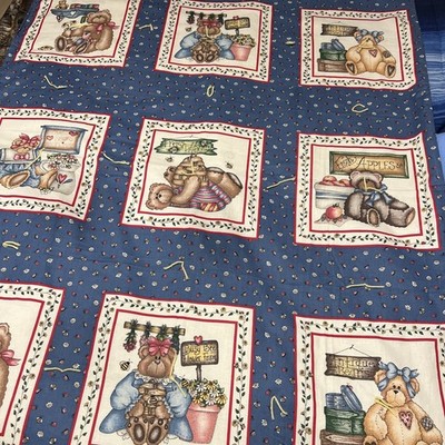 Bears, Bees and Ladybugs  Baby Blanket , Brown Backing Handmade Baby Blanket