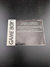 Nintendo Gameboy Consumer Information and Precautions Booklet U/DMG-USA-7