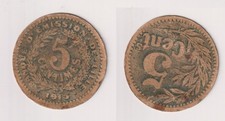 5 Centimes Banknote Banque d &Eacute;mission de Lille Frankreich 1915 (104495)