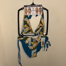 NWT Hurley Women s Reversible 2- Piece Bikini Set XL 16/ 18 UPF 50 Mix Match