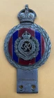Badge automobile auto car club British Royal Engineers King George J.R. Gaunt