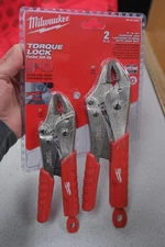 Milwaukee 48-22-3402 2PC TORQUE LOCK Curved Jaw Locking Pliers Set